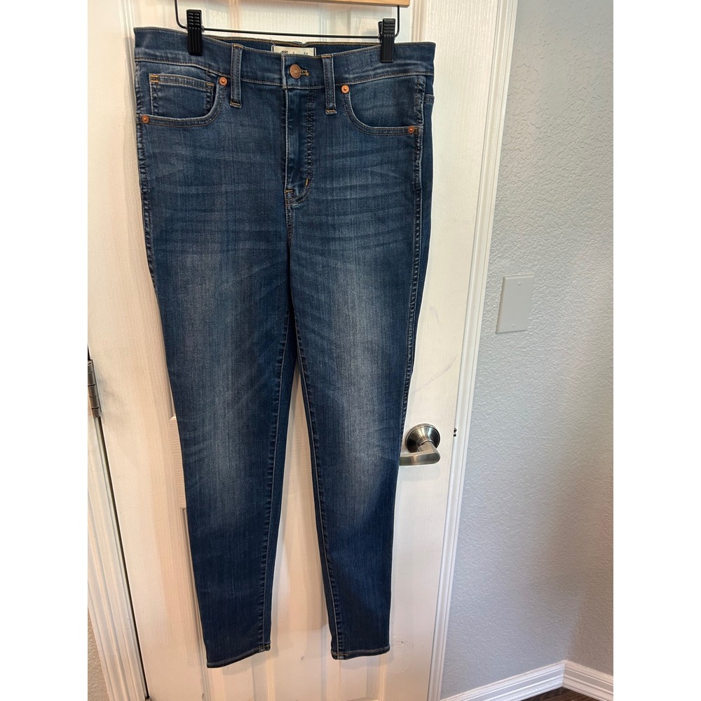 Madewell Skinny Jeans Blue 10" High-Rise Tall 28T Denim Pants